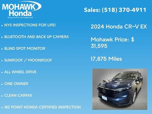 Certified 2024 Honda CR-V EX image 8