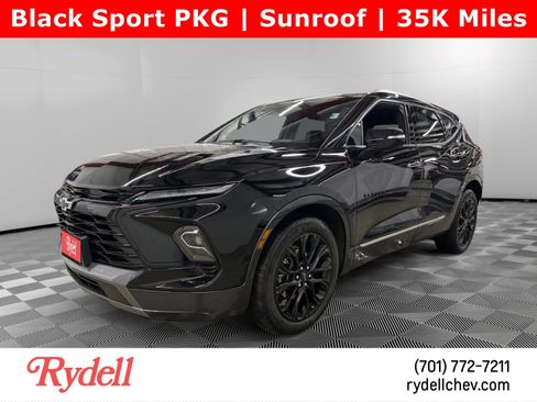 Used 2023 Chevrolet Blazer Premier w/ LPO, Black Sport Package image 1