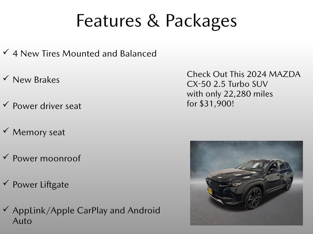 Used 2024 MAZDA CX-50 AWD 2.5 Turbo w/ Cargo Package image 4