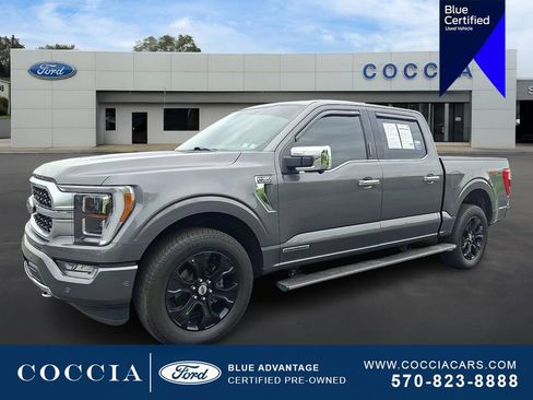 Certified 2021 Ford F150 Platinum w/ Equipment Group 701A High AWD/4WD image 1