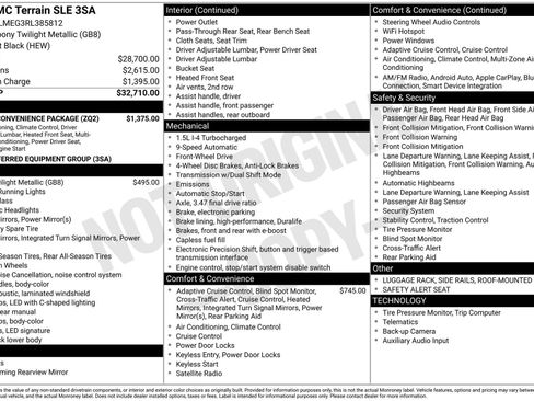 Used 2024 GMC Terrain SLE w/ Driver Convenience Package image 36