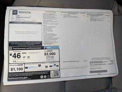 New 2026 Toyota Camry SE image 17