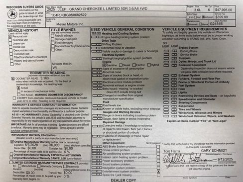 Used 2025 Jeep Grand Cherokee L Limited w/ Trailer Tow Package image 39