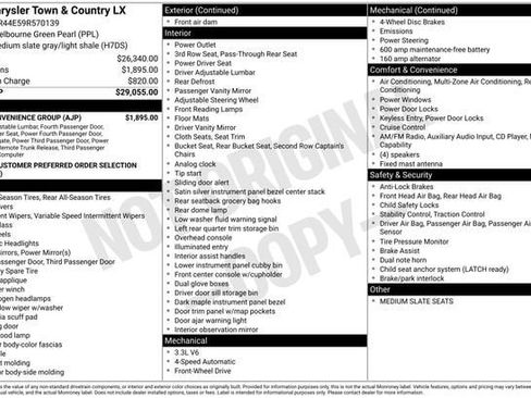 Used 2009 Chrysler Town & Country LX w/ PWR Convenience Group FWD image 4