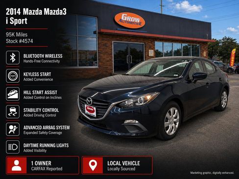 Used 2014 MAZDA MAZDA3 i Sport FWD image 2