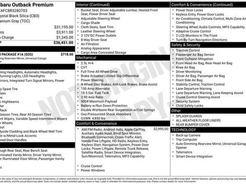 Used 2024 Subaru Outback Premium w/ Popular Package #1A AWD/4WD image 3