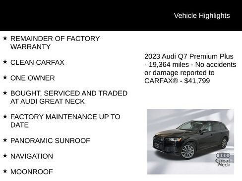 Used 2023 Audi Q7 2.0T Premium Plus w/ Premium Plus Package AWD/4WD image 9