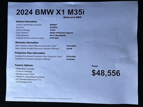 Certified 2024 BMW X1 M35i w/ Premium Package AWD/4WD image 35