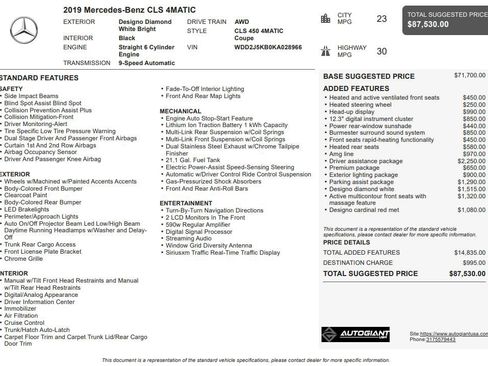 Used 2019 Mercedes-Benz CLS 450 4MATIC image 3