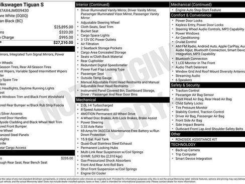 Used 2018 Volkswagen Tiguan S image 39