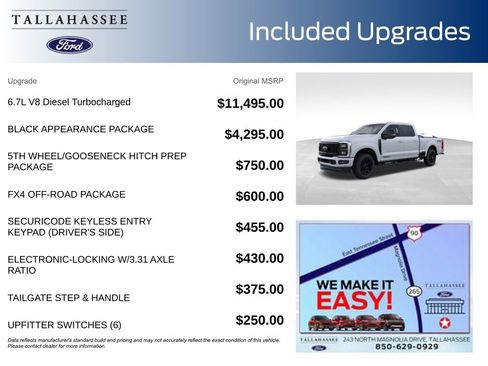 New 2026 Ford F250 Lariat w/ Black Appearance Package image 3