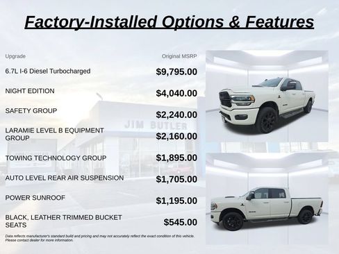 Used 2024 RAM 2500 Laramie w/ Night Edition AWD/4WD image 3