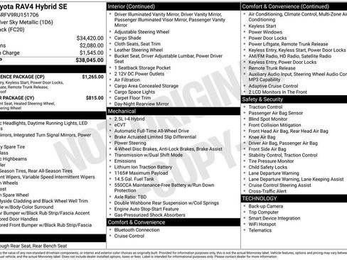 Used 2024 Toyota RAV4 SE w/ Convenience Package AWD/4WD image 8