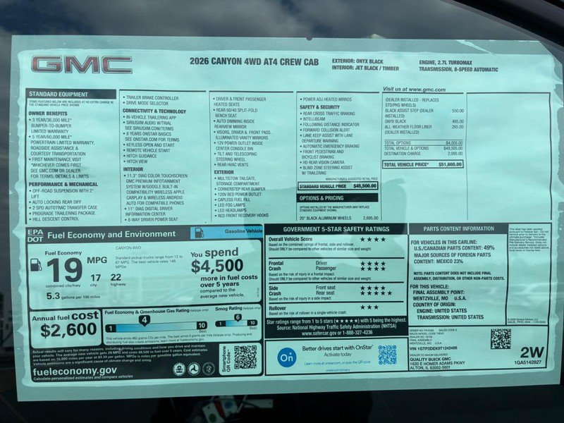 New 2026 GMC Canyon AT4 AWD/4WD image 9