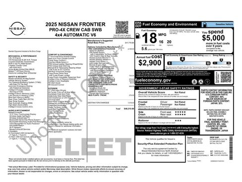 Used 2025 Nissan Frontier PRO-4X w/ Pro Convenience Package AWD/4WD image 22