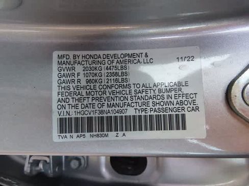 Certified 2022 Honda Accord Sport image 25