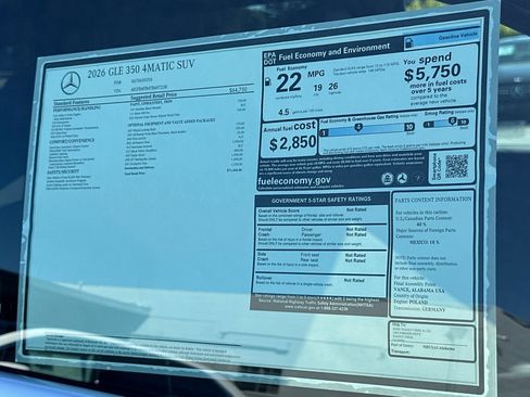 New 2026 Mercedes-Benz GLE 350 4MATIC image 30