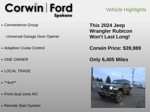 Used 2024 Jeep Wrangler Rubicon w/ Capability Package image 12