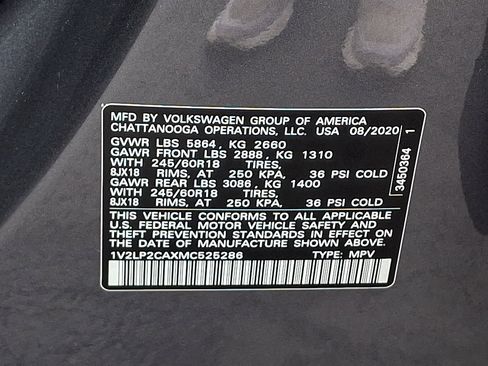 Certified 2021 Volkswagen Atlas SE AWD/4WD image 28