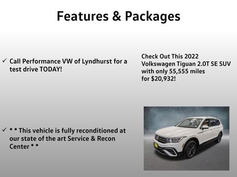 Used 2022 Volkswagen Tiguan SE AWD/4WD image 4