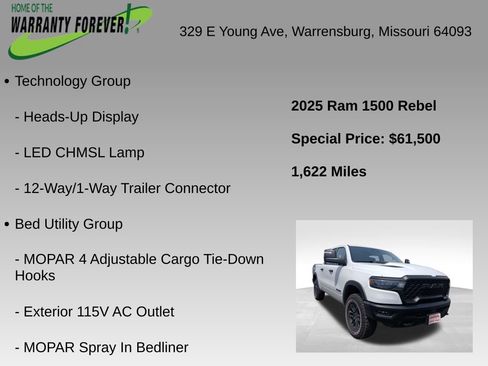 Used 2025 RAM 1500 Rebel w/ Rebel Level 2 Equipment Group AWD/4WD image 5