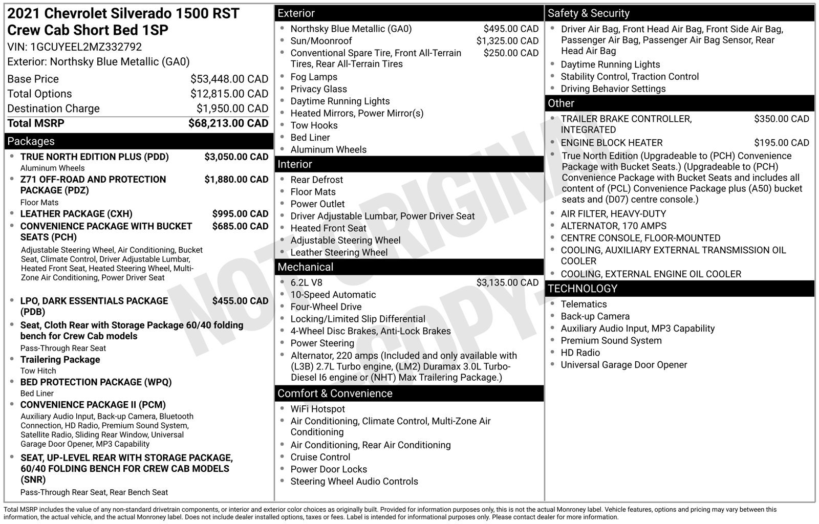 Used 2021 Chevrolet Silverado 1500 RST w/ True North Edition Plus AWD/4WD image 35