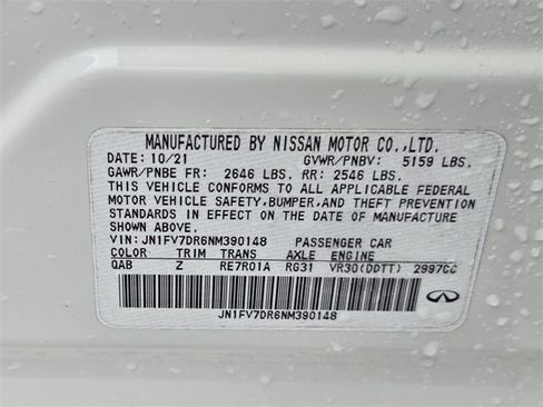 Certified 2022 INFINITI Q50 Red Sport 400 image 23