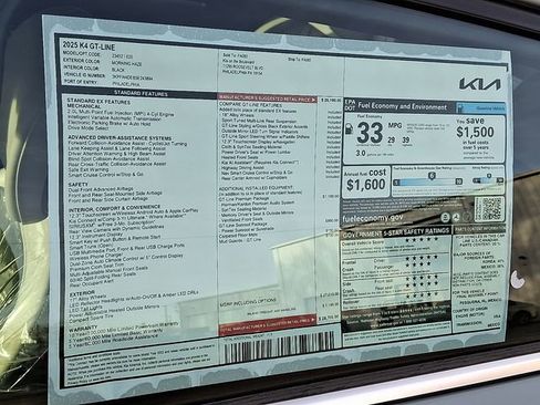 New 2025 Kia K4 GT-Line w/ GT-Line Premium Package image 4