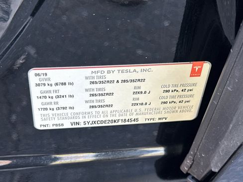 Used 2019 Tesla Model X Standard Range image 38