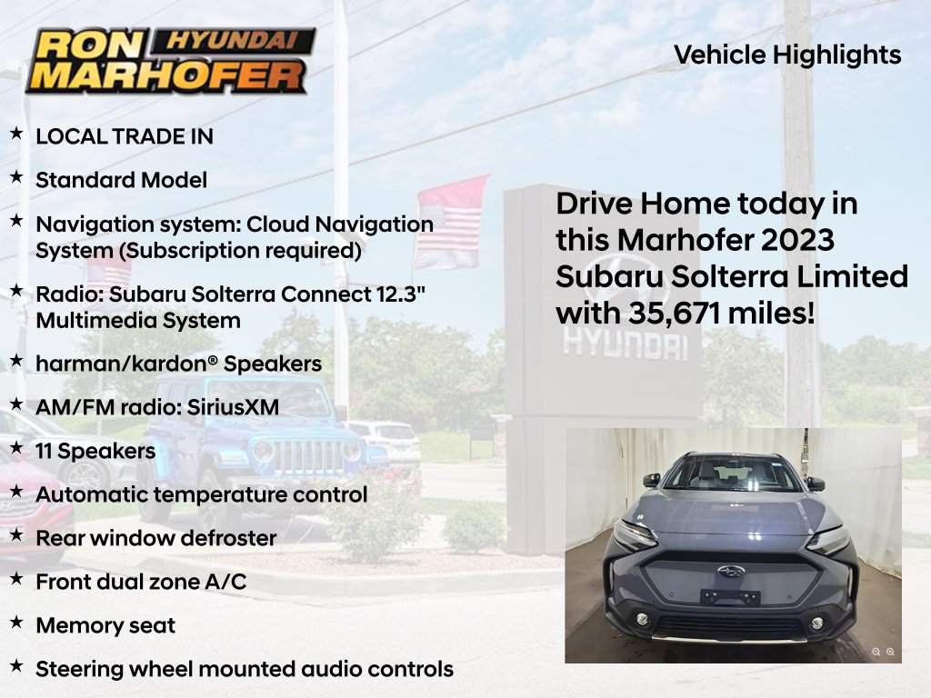Used 2023 Subaru Solterra AWD image 8