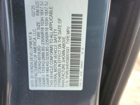 Used 2025 Honda Odyssey EX-L image 2