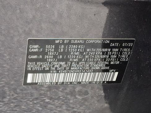 Certified 2024 Subaru Outback Limited XT w/ Popular Package #2 AWD/4WD image 27