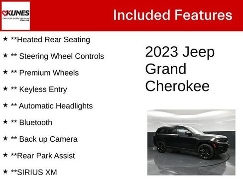 Used 2023 Jeep Grand Cherokee Limited w/ Black Appearance Package AWD/4WD image 5