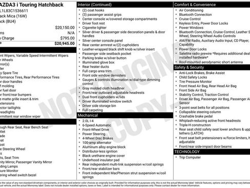Used 2012 MAZDA MAZDA3 i Touring image 25