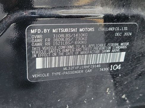 Used 2024 Mitsubishi Mirage G4 SE FWD image 29