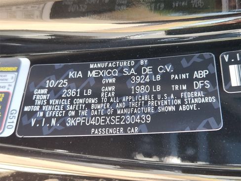 New 2025 Kia K4 EX image 30