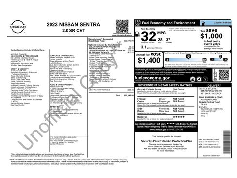 Used 2023 Nissan Sentra SR w/ SR Premium Package image 12