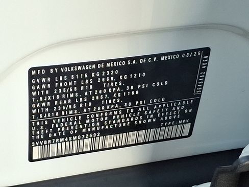 New 2025 Volkswagen Tiguan S image 10