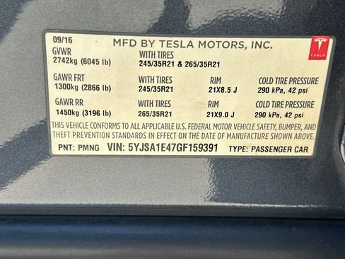 Used 2016 Tesla Model S P100D AWD/4WD image 28