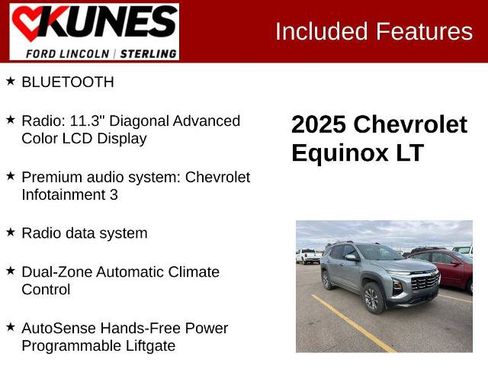Used 2025 Chevrolet Equinox LT w/ Convenience Package II image 3