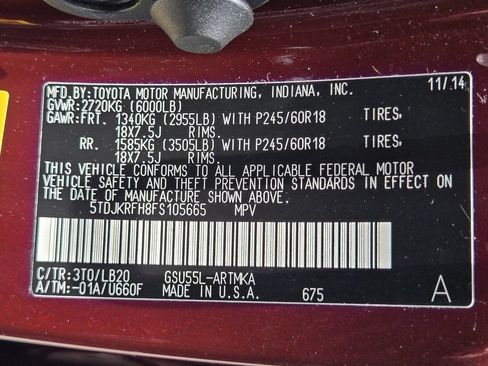 Used 2015 Toyota Highlander XLE AWD/4WD image 35