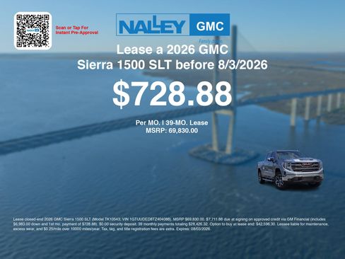 New 2026 GMC Sierra 1500 SLT w/ SLT Premium Plus Package AWD/4WD image 3
