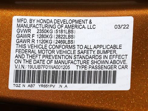 Certified 2022 Acura TLX Type S AWD/4WD image 38