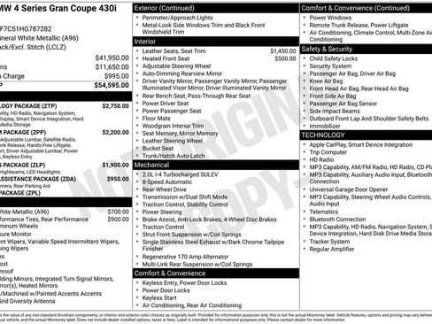 Used 2017 BMW 430i Gran Coupe w/ Technology Package RWD image 41