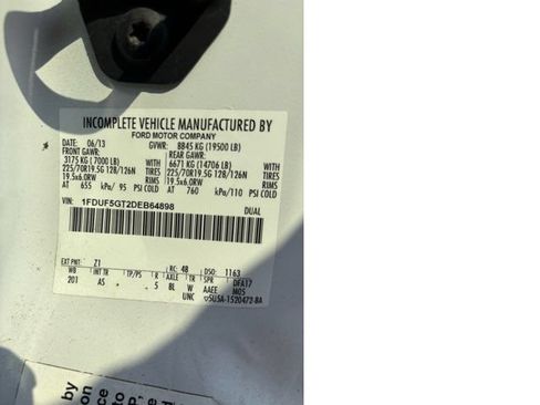 Used 2013 Ford F550 2WD Regular Cab Super Duty w/ Payload Upgrade Pkg image 26