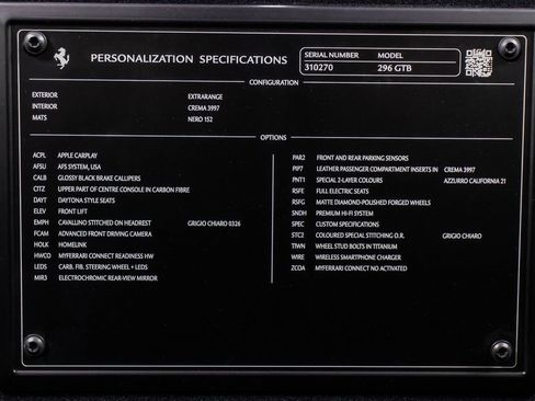 Certified 2024 Ferrari 296 GTB RWD image 58