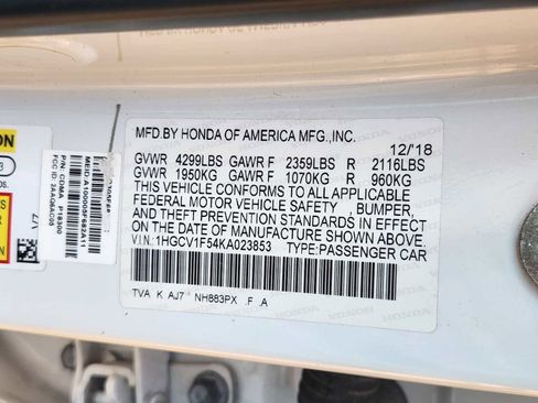 Used 2019 Honda Accord EX-L image 34