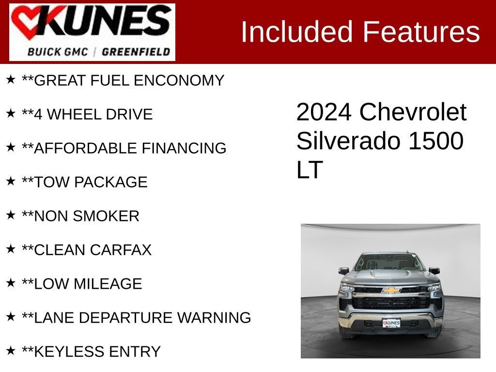 Used 2024 Chevrolet Silverado 1500 LT AWD/4WD image 3
