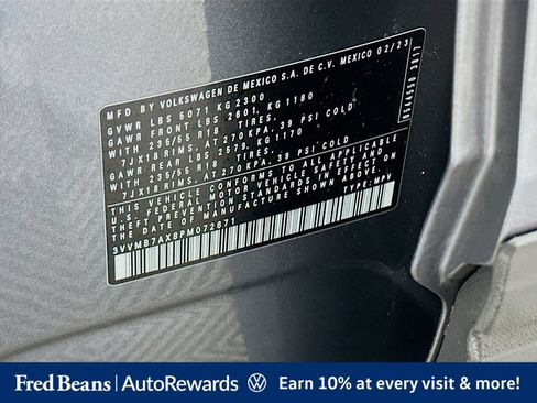 Certified 2023 Volkswagen Tiguan SE w/ Panoramic Sunroof Package AWD/4WD image 38