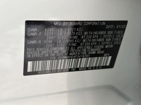 Certified 2023 Subaru Ascent Onyx Edition image 38